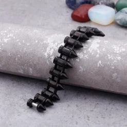 European And American Personalized Trendy Titanium Ornament Retro Punk Ornament Titanium Steel Bracelet Men And Women Bullet Bracelet Wholesale 10 European And American Personalized Trendy Titanium Ornament Retro Punk Ornament Titanium Steel Bracelet Men And Women Bullet Bracelet Wholesale -Deals Glis Jewel Store 1436210993322659840