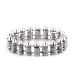 Creative New European And American Bullet Head Stainless Steel Bracelet 10 Creative New European And American Bullet Head Stainless Steel Bracelet -Deals Glis Jewel Store 1452466884279668736