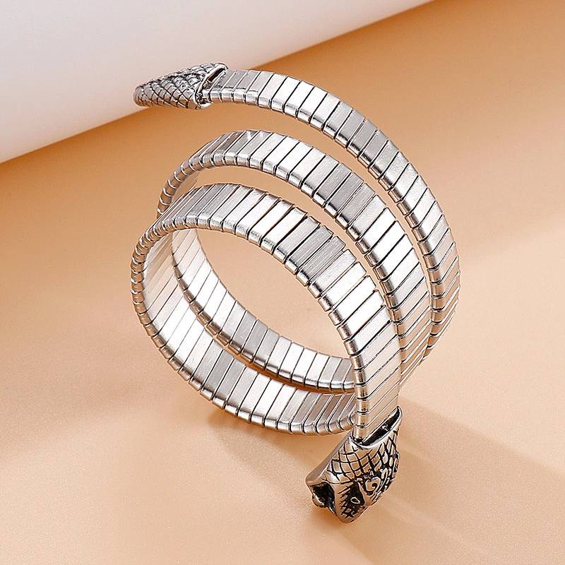 Simple Fashion Cross-Border E-Commerce Supply Stainless Steel Animal Bracelet Titanium Steel Snake Bracelet Men Women's Jewelry 5 Simple Fashion Cross-Border E-Commerce Supply Stainless Steel Animal Bracelet Titanium Steel Snake Bracelet Men Women's Jewelry - Image 5