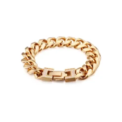 Korean Style New Stainless Steel Bracelet 18K Real Gold Fashion Personality Diamond-Embedded Titanium Steel Bracelet One-Piece Delivery 8 Korean Style New Stainless Steel Bracelet 18K Real Gold Fashion Personality Diamond-Embedded Titanium Steel Bracelet One-Piece Delivery -Deals Glis Jewel Store 1456527641204101120