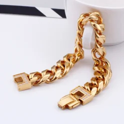 Korean Style New Stainless Steel Bracelet 18K Real Gold Fashion Personality Diamond-Embedded Titanium Steel Bracelet One-Piece Delivery 9 Korean Style New Stainless Steel Bracelet 18K Real Gold Fashion Personality Diamond-Embedded Titanium Steel Bracelet One-Piece Delivery -Deals Glis Jewel Store 1456527648774819840