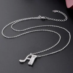 Korean Fashion 26 English Letter Necklace S925 Silver Personality Necklace Wholesale -Deals Glis Jewel Store 1458256072832847872
