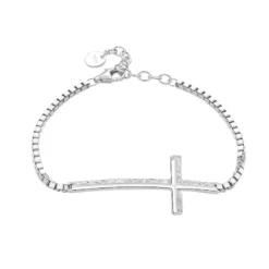 Sl006 Korean Style S925 Silver Bracelet Women's Graceful And Fashionable Texture Cross Bracelet Personality Hand Jewelry -Deals Glis Jewel Store 1458278269072838656