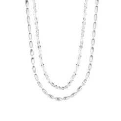 Fashion S925 Sterling Silver Double Layer Starry Rice Necklace Wholesale 11 Fashion S925 Sterling Silver Double Layer Starry Rice Necklace Wholesale -Deals Glis Jewel Store 1458306544344109056