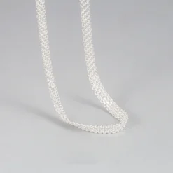 Korea 925 Sterling Silver Four-row Chain Necklace Wholesale
