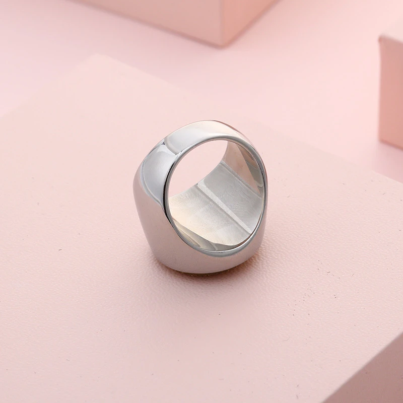 Foreign Trade Jewelry European And American Fashion Round Crystal Bud Titanium Steel Multicolor Ring 5 Foreign Trade Jewelry European And American Fashion Round Crystal Bud Titanium Steel Multicolor Ring - Image 5