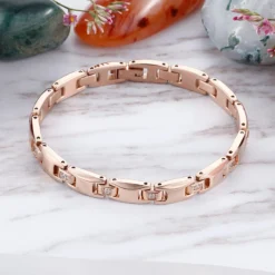 European And American Simple Stainless Steel Bracelet Women's Elegant Rose Gold Bracelet With Diamond Diamond Bracelet In Stock Wholesale -Deals Glis Jewel Store 1460438219064741888