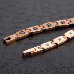 Fashion Rose Gold Couple Bracelet Germanium Stone Stainless Steel Bracelet 9 Fashion Rose Gold Couple Bracelet Germanium Stone Stainless Steel Bracelet -Deals Glis Jewel Store 1460438268129710080