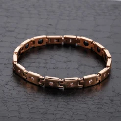 Fashion Rose Gold Couple Bracelet Germanium Stone Stainless Steel Bracelet 11 Fashion Rose Gold Couple Bracelet Germanium Stone Stainless Steel Bracelet -Deals Glis Jewel Store 1460438283384393728