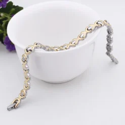 Foreign Trade New Korean Style Fashion Titanium Steel Bracelet Women's Cute Bracelet Golden Chain Jewelry One Piece Dropshipping -Deals Glis Jewel Store 1460438418201907200
