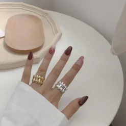 925 Sterling Silver Braided Ring Noble And Luxurious Feeling Ring Hand Jewelry 9 925 Sterling Silver Braided Ring Noble And Luxurious Feeling Ring Hand Jewelry -Deals Glis Jewel Store 1460447644433387520