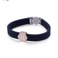 New Style Personality Soft Silicone Bracelet Fashion Germanium Stone Energy Magnet Bracelet Wholesale