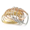 Generous Vacuum Plating Three-color Geometric Titanium Steel Women's Bracelet Jewelry