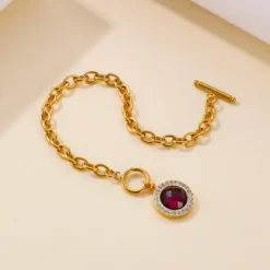 Fashion Inlay Rhinestone Glass Stone Stainless Steel Necklace Bracelet Ear Studs Three-Piece Set 10 Fashion Inlay Rhinestone Glass Stone Stainless Steel Necklace Bracelet Ear Studs Three-Piece Set -Deals Glis Jewel Store 1524640993113149440