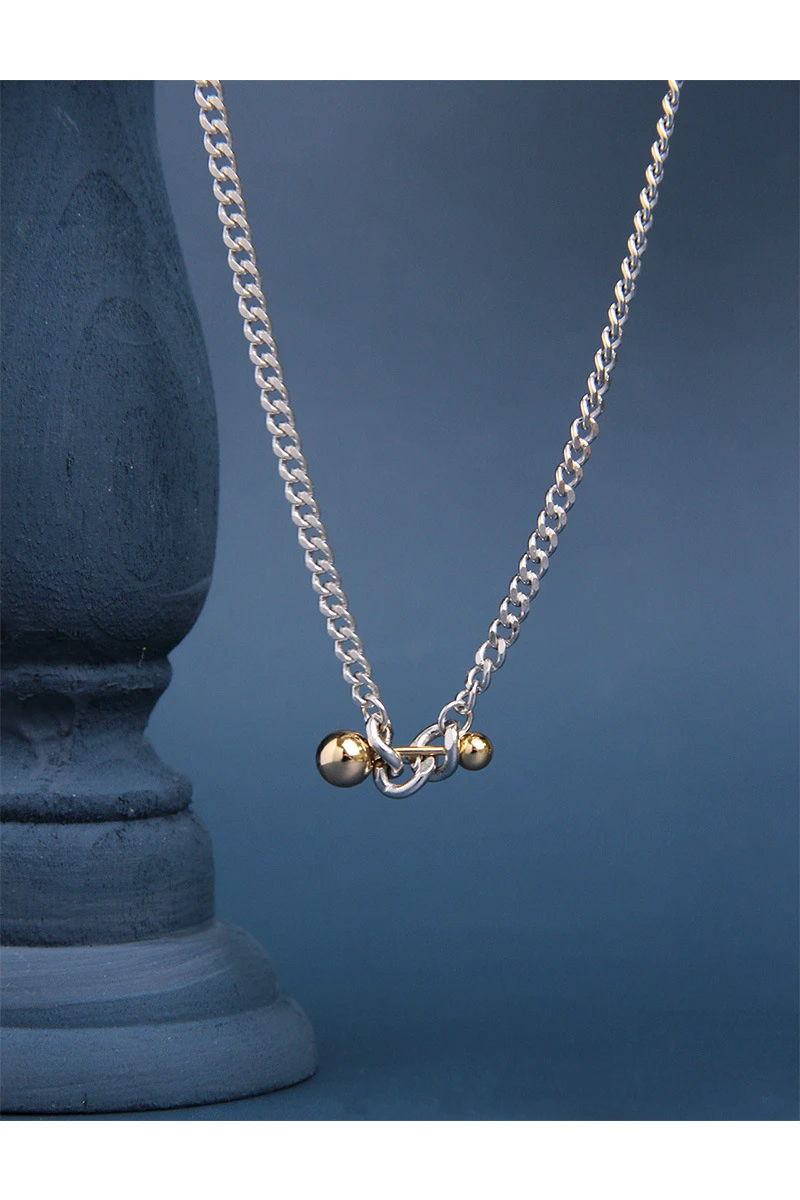 Simple Style Ball Sterling Silver Plating Pendant Necklace 2 Simple Style Ball Sterling Silver Plating Pendant Necklace - Image 2