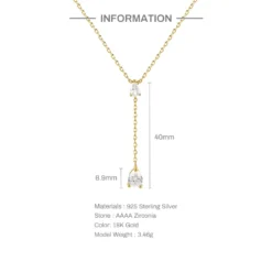 Fashion Solid Color Sterling Silver Necklace Chain Inlay Zircon 925 Silver Necklaces 9 Fashion Solid Color Sterling Silver Necklace Chain Inlay Zircon 925 Silver Necklaces -Deals Glis Jewel Store 1539780229256581120