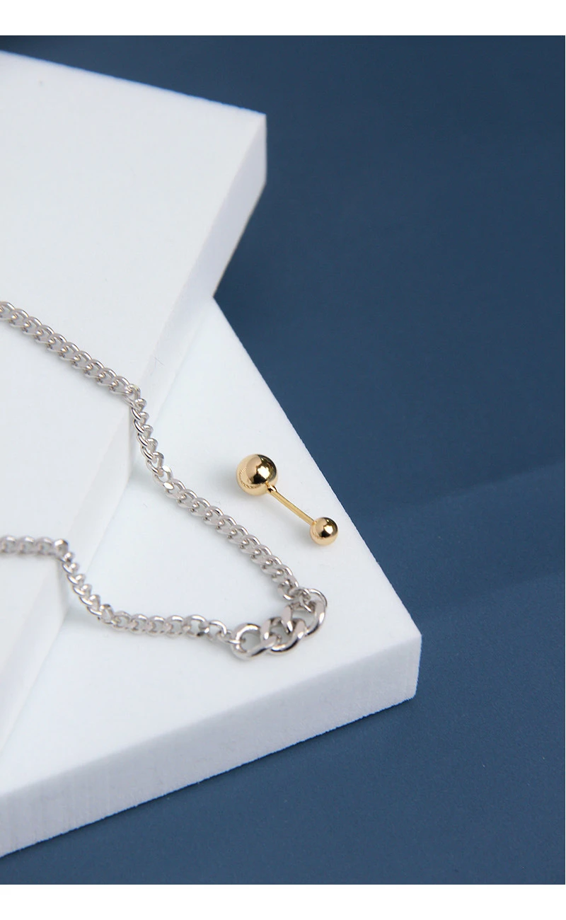 Simple Style Ball Sterling Silver Plating Pendant Necklace 4 Simple Style Ball Sterling Silver Plating Pendant Necklace - Image 4