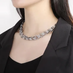 Fashion Geometric Titanium Steel Necklace Stainless Steel Necklaces