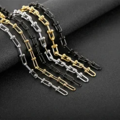 Fashion Geometric Titanium Steel Necklace Plating Stainless Steel Necklaces -Deals Glis Jewel Store 1556473672317931520 1