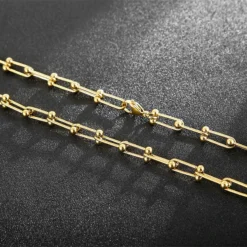 Fashion Geometric Titanium Steel Necklace Plating Stainless Steel Necklaces -Deals Glis Jewel Store 1556473674050179072