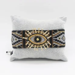 Bohemian Devil'S Eye Glass Knitting Unisex Bracelets 1 Piece -Deals Glis Jewel Store 1566595556044836864