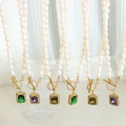 Simple Style Square Titanium Steel Pearl Plating Inlay Zircon Pendant Necklace 1 Piece 9 Simple Style Square Titanium Steel Pearl Plating Inlay Zircon Pendant Necklace 1 Piece -Deals Glis Jewel Store 1570957938070261760 1