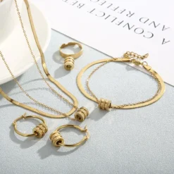 Fashion Solid Color Butterfly Titanium Steel Plating Rings Earrings Necklace 11 Fashion Solid Color Butterfly Titanium Steel Plating Rings Earrings Necklace -Deals Glis Jewel Store 1582909986525286400 1