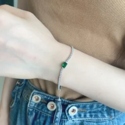 Fashion Square Sterling Silver Plating Inlay Zircon Bracelets 1 Piece 10 Fashion Square Sterling Silver Plating Inlay Zircon Bracelets 1 Piece -Deals Glis Jewel Store 1584393500366082048