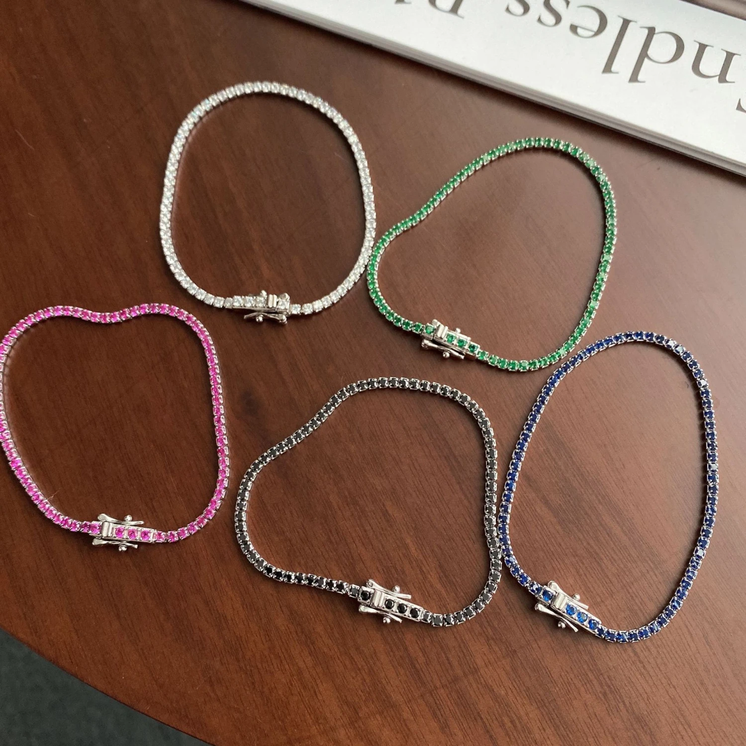 Fashion Geometric Sterling Silver Plating Zircon Bracelets 6 Fashion Geometric Sterling Silver Plating Zircon Bracelets - Image 6