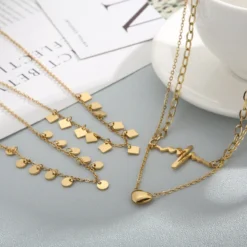 Casual Square Titanium Steel Plating Jewelry Set 1 Set 7 Casual Square Titanium Steel Plating Jewelry Set 1 Set -Deals Glis Jewel Store 1590181305641996288