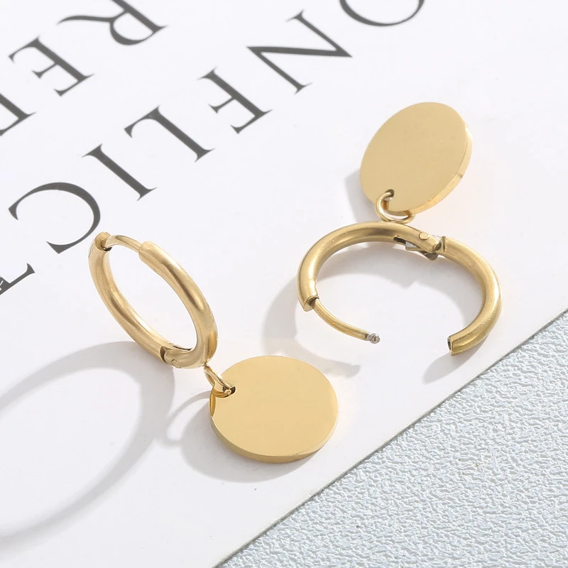 Casual Square Titanium Steel Plating Jewelry Set 1 Set 2 Casual Square Titanium Steel Plating Jewelry Set 1 Set - Image 2