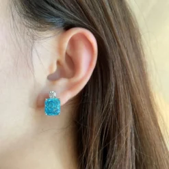 Fashion Geometric Sterling Silver Plating Zircon Ear Studs 1 Pair -Deals Glis Jewel Store 1590509622064713728