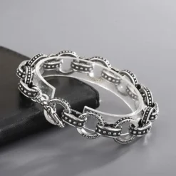 Retro Round Stainless Steel Patchwork Bracelets 1 Piece -Deals Glis Jewel Store 1591402903548071936