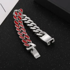 Fashion Geometric Stainless Steel Enamel Bracelets 1 Piece -Deals Glis Jewel Store 1592817617851256832