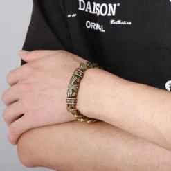 Punk Geometric Stainless Steel Plating Bracelets 1 Piece 17 Punk Geometric Stainless Steel Plating Bracelets 1 Piece -Deals Glis Jewel Store 1593578701273042944