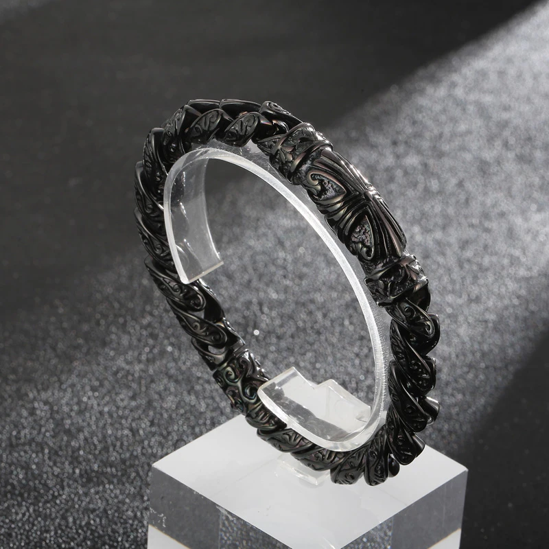 Punk Geometric Stainless Steel Plating Bracelets 1 Piece 7 Punk Geometric Stainless Steel Plating Bracelets 1 Piece - Image 7