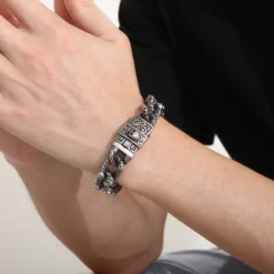 Hip-Hop Skull Stainless Steel Bracelets 1 Piece -Deals Glis Jewel Store 1593581420775870464 1