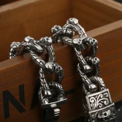 Hip-Hop Skull Stainless Steel Bracelets 1 Piece -Deals Glis Jewel Store 1593581420922671104