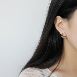 Simple Style Geometric Sterling Silver Plating Earrings 1 Pair -Deals Glis Jewel Store 1594513059127365632