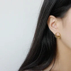 Simple Style Geometric Sterling Silver Plating Earrings 1 Pair -Deals Glis Jewel Store 1594513113854644224