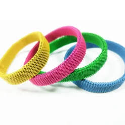 Retro Round Titanium Steel Stoving Varnish Bracelets 1 Piece