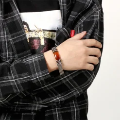 Hip-Hop Geometric Stripe Stainless Steel Bracelets 1 Piece -Deals Glis Jewel Store 1596396490379628544