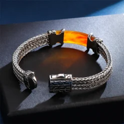 Hip-Hop Geometric Stripe Stainless Steel Bracelets 1 Piece -Deals Glis Jewel Store 1596396490459320320
