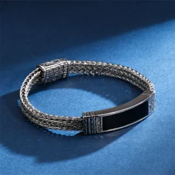 Hip-Hop Geometric Stripe Stainless Steel Bracelets 1 Piece -Deals Glis Jewel Store 1596396490627092480