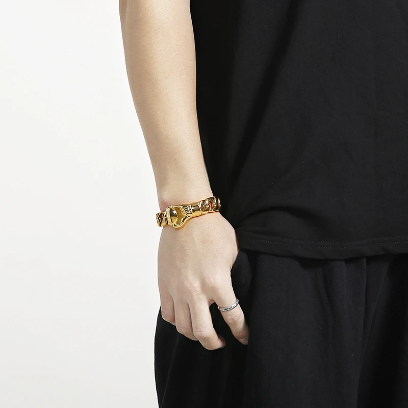 Fashion Solid Color Titanium Steel Bracelets 1 Piece 2 Fashion Solid Color Titanium Steel Bracelets 1 Piece - Image 2