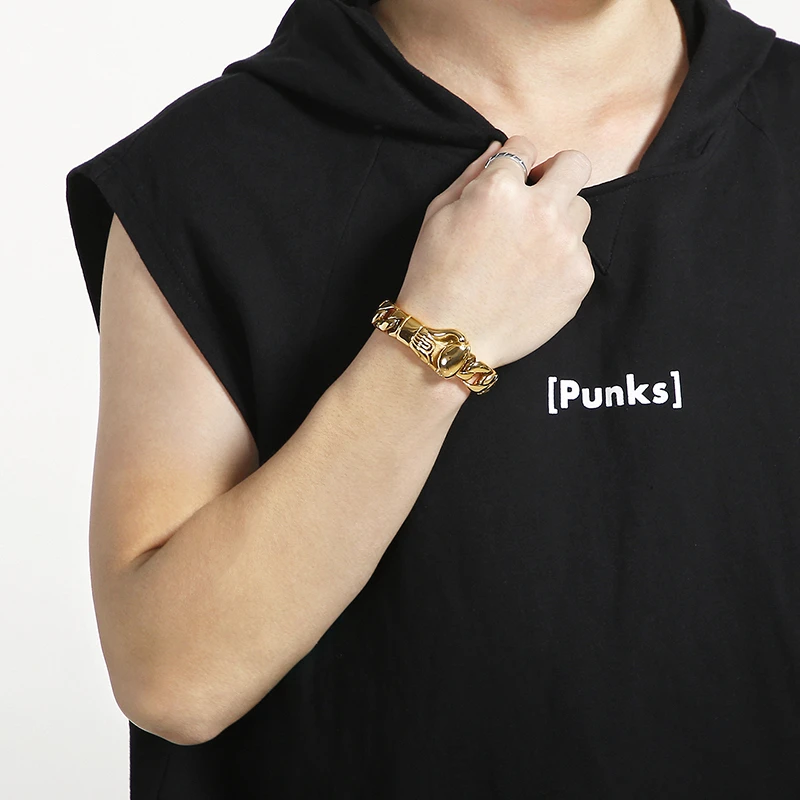 Fashion Solid Color Titanium Steel Bracelets 1 Piece 3 Fashion Solid Color Titanium Steel Bracelets 1 Piece - Image 3