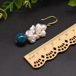 Fashion Geometric Pearl Inlay Natural Stone Drop Earrings 1 Pair 10 Fashion Geometric Pearl Inlay Natural Stone Drop Earrings 1 Pair -Deals Glis Jewel Store 1605453871684128768