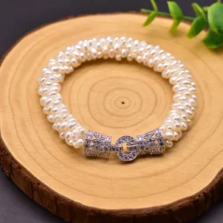 Retro Geometric Pearl Sterling Silver Bracelets 1 Piece -Deals Glis Jewel Store 1605454112806277120 1