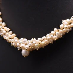Retro Water Droplets Pearl Necklace 1 Piece -Deals Glis Jewel Store 1605454744380379136