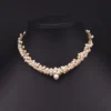 Retro Water Droplets Pearl Necklace 1 Piece